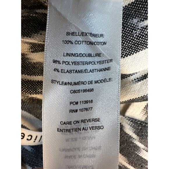 Alice + Olivia Printed Mini‎ Shorts Scarlet Cream & Black Size 2 High waist - Picture 7 of 8